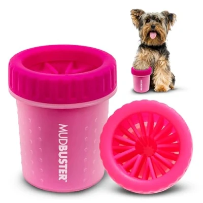 Abbildung von Dexas Pfotenreiniger für Hunde, Hundezubehör und Haustierbedarf, Größe S, Rosa