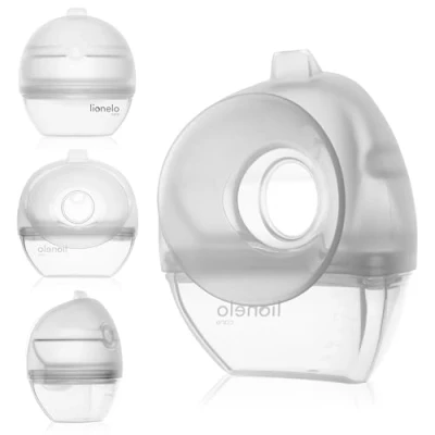 Abbildung von LIONELO MILKY 2IN1 Muttermilchauffänger und Silikon Milchpumpe Manueller Milchsammler BPA frei Unterdruck 60 ML Einfache Reinigung Diskret Bequem