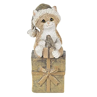 Abbildung von Clayre &amp; Eef Dekoration Katze Mehrfarbig 5x4x10 cm 6PR4643