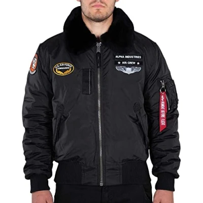 Abbildung von Alpha Industries Injector AIR Force Winterjacke, Herren, Größe: Large, Black