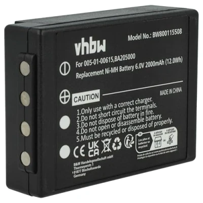 Abbildung von vhbw Akku kompatibel mit HBC Crane Truck Driving, Technos Industrie Funkfernsteuerung Fernbedienung (2000mAh, 6V, NiMH) Schwarz