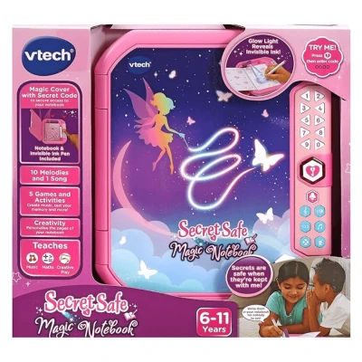 Abbildung von VTech Secret Safe Magic Notizbuch, Interaktives Kinder Tagebuch, Geheimes Tagebuch mit Passwortschutz, Spielzeug Notizbuch UV Licht, 6 7 8 9+ Jahre alte Englische Version