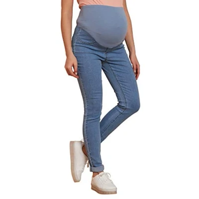 Abbildung von Vertbaudet Jeans Treggings für die Schwangerschaft Double Stone 46