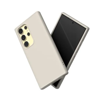 Abbildung von RhinoShield Case kompatibel mit [Galaxy S24 Ultra] SolidSuit Stoßdämpfende &amp; schlanke Schutzhülle Premium Finish 3.5 Meter Fallschutz Sandbeige