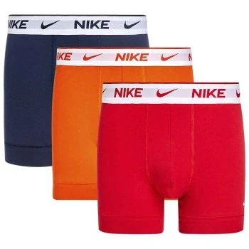 Abbildung von Nike Underwear Stretch Trunk 3 PACK Panties, Herren, Größe: Large, Black/red