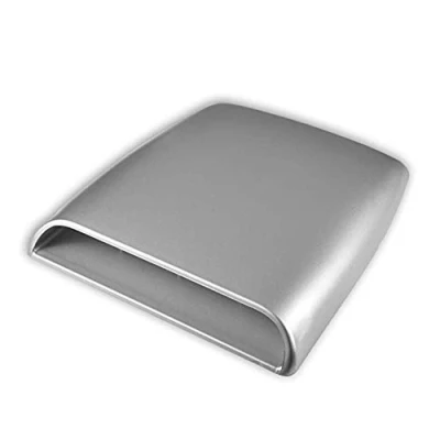 Abbildung von Universal Lufthutze FüR Das Auto, Boyfriend Cardig 28 * 25cm Lufteinlass Aufkleber Air Flow Motorhaube Vent Cover Dekoration Auto Dekorative, Silber
