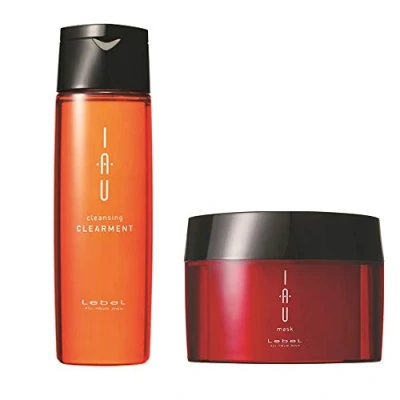 Abbildung von Lebel IAU Cleansing Clearment Hair Shampoo 200ml &amp; Mask 170g Set (Green Tea Set)