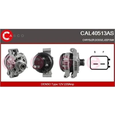 Abbildung von CASCO CAL40513AS Lichtmaschine 12V 220A JEEP: GRAND CHEROKEE 4