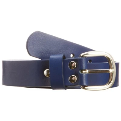 Abbildung von Playshoes Unisex Kinder Gürtel 601500 Ledergürtel für Kinder, Gr. 75, Blau (marine)