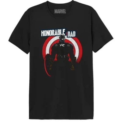 Abbildung von Marvel Herren Memarcots314 T Shirt, Schwarz, 56