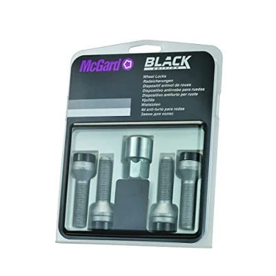 Abbildung von McGard 27.288SUB Satz Radsicherungsschrauben Kegelbund 60 M14x1,5 SW19 Gesamtlänge 55,4mm Schaftlänge 34,0mm schwarz