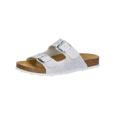 Abbildung von LICO Pantolette flach, Damen, Größe: 36, Weiss silber Schuhe