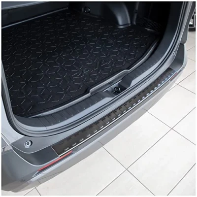 Abbildung von teileplus24 L661 Ladekantenschutz V2A Edelstahl kompatibel mit Toyota RAV4 5 XA5 2019 Abkantung, Farbe:Anthrazit gebürstet