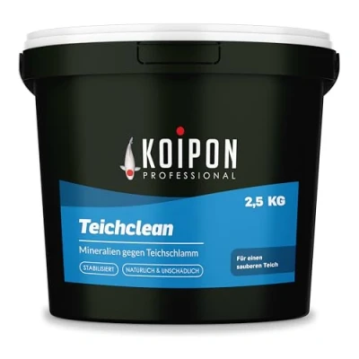 Abbildung von KOIPON Teichclean 2,5 kg Teichschlammentferner, Biologischer Abbau von Teichschlamm, Teichreinigung Laub, Schlamm und Ablagerungen, für Fischteich oder Gartenteich