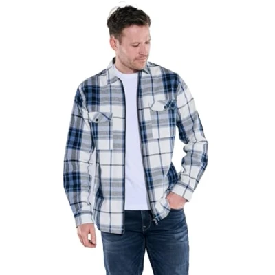Abbildung von Engbers Langarmhemd Overshirt kariert