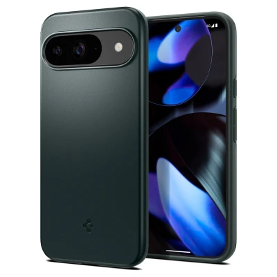 Abbildung von Google Pixel 9 Hülle Kunststoff Spigen Hard Case/Backcover Handyhülle Grün