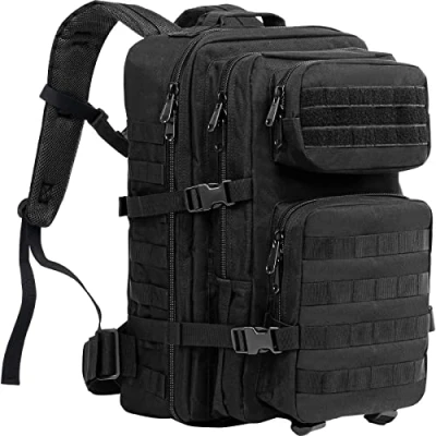 Abbildung von ProCase 40L Militär Taktische Rucksack, Große Kapazität 3 Tage Armee Assault Pack Bag Go Rucksack für Wandern Jagd, Trekking und Camping andere Outdoor Aktivitäten Schwarz