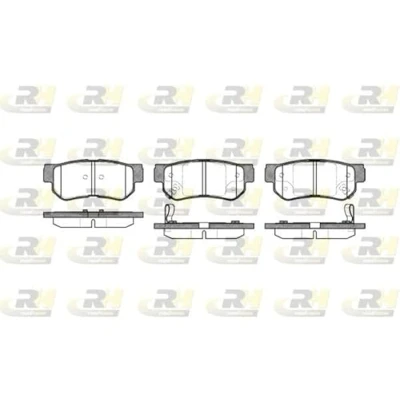 Abbildung von ROADHOUSE 2746.02 Bremsbelagsatz Hinterachse inkl. Verschleißwarnkontakt mit Klebefolie Zubehör HYUNDAI: Tucson, Getz, Santa Fe I