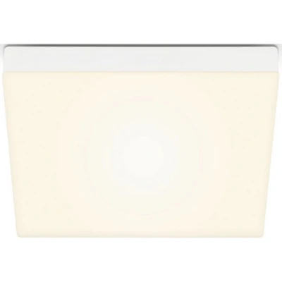 Abbildung von Briloner Leuchten LED Deckenlampe rahmenlos, Deckenleuchte, Aufbauleuchte, warmweiße Farbtemperatur, 287x287x36 mm, Weiß