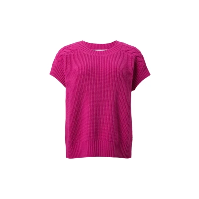 Abbildung von comma casual identity Spencer Tshirt print, Damen, Größe: Large, Pink
