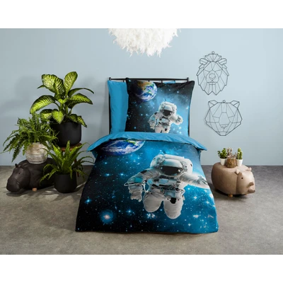 Abbildung von good morning Kinderbettwäsche &quot;Astronaut&quot;, (2 tlg.), 100% Baumwolle