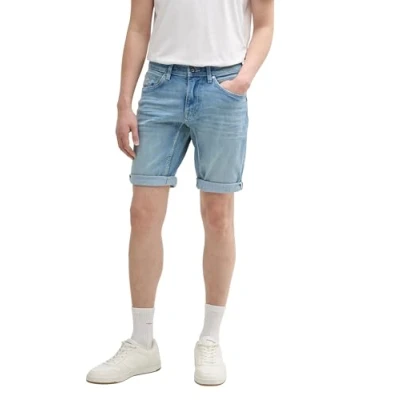 Abbildung von TOM TAILOR Herren Josh Regular Denim Shorts, Used Light Stone Blue Denim, 30