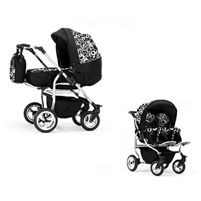 Abbildung von Zwillingskinderwagen 2 in 1 Duo Twin inkl. Sportsitze 11 Teile 20 Farben