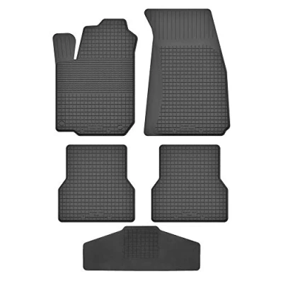 Abbildung von Fußmatten Vorne, Hinten + Tunnel für Renault Modus/Grand Modus 2004 2012 Gummi Gumimatten