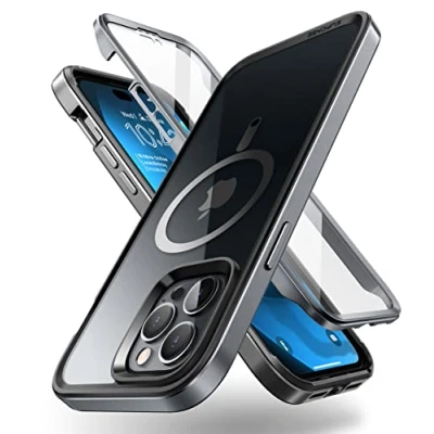 Abbildung von SUPCASE Edge Mag Hülle für iPhone 14 Pro Max (6.7&#039;&#039;) 2022, Hartplastik Handyhülle Bumper Case Stoßfest Schutzhülle Cover [Edge Pro] mit Displayschutz Kompatibel MagSafe (Schwarz)