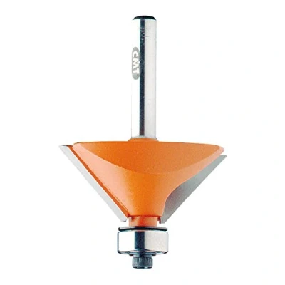 Abbildung von CMT ORANGE TOOLS 736.130.11 FASENFRÄSER M/ANLAUFLAGER 15GRAD S=6 D=19X11.5X55