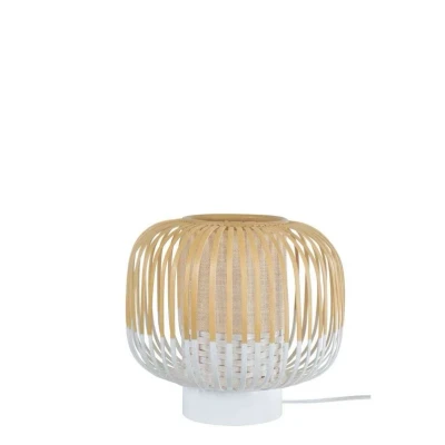 Abbildung von Forestier Bamboo Light S Tischlampe 24 cm weiß