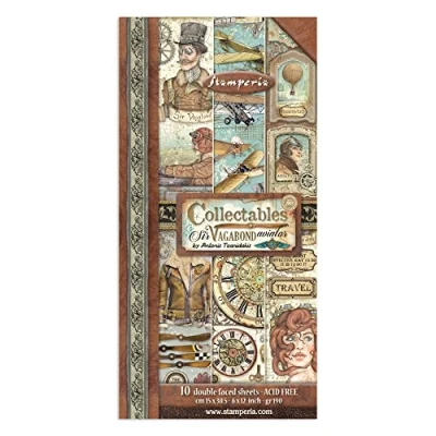 Abbildung von Collectables 10 sheets cm 15x30,5 (6x12) Sir Vagabond Aviator, White