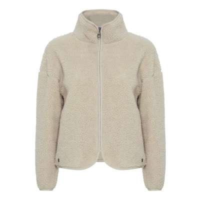 Abbildung von Oxmo Tonje Fleecejacke, Damen, Größe: XXL, Oyster