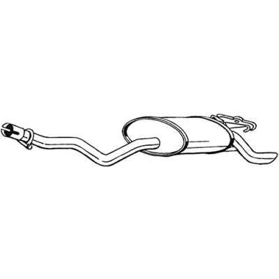Abbildung von BOSAL 175 347 Endschalldämpfer MERCEDES BENZ: 190