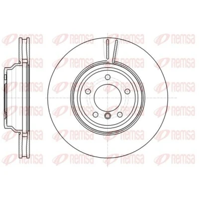 Abbildung von REMSA 61080.10 Bremsscheibe Vorderachse 348, 348 30 5 Belüftet BMW: 3 Limousine, Touring, Coupe