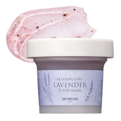 Abbildung von SKIN food lavender maske 120g (4,23 unzen) panthenol feuchtigkeitsspendende enthalten und kühlgel wash off für empfindliche haut, natürlicher lavendel theraphy
