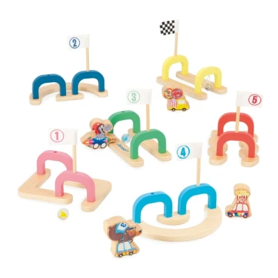Abbildung von Janod Kinder Murmelspiel Applepop Geschicklichkeitsspiel 6 Passagen + 2 Murmeln 4 Spielsteine Fördert Handgeschicklichkeit und Konzentration Spielzeug aus FSC Holz Ab 3 Jahre, J03357