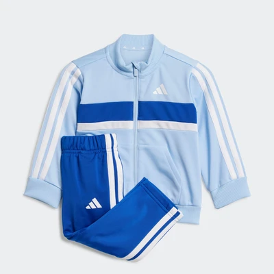 Abbildung von adidas Performance Seasonal Essentials Tiberio 3 Stripes Tricot Tracksuit Infant Unisex SET Trainingsanzug für Kinder, Größe: 62