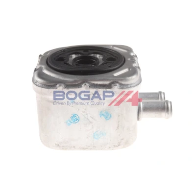 Abbildung von BOGAP A4222116 Ölkühler VOLKSWAGEN: Transporter 5 Bus, Multivan (7HM, Golf 4 Schrägheck, AUDI: A6 C6 Avant, A4 B5 Limousine, A3 Schrägheck