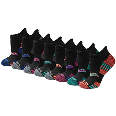 Abbildung von Saucony Damen 8/16 Pairs Performance Heel Tab Athletic Socks Laufsocken, Verschiedene dunkle Farben (8 Paar), Small (8er Pack)