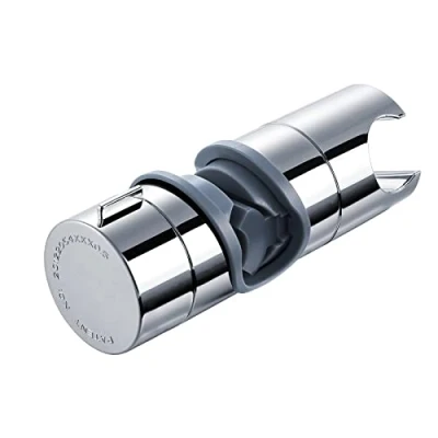 Abbildung von Joyoldelf Duschhalterung, Handbrause Halterung, ABS 16 19 mm Verstellbar Brausehalter 360 drehbar, Verchromt (Grau)