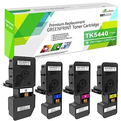 Abbildung von 4 Farben TK5440 TK 5440 Kompatible Tonerpatronen 2600 Seiten für 5440K, 2200 5440C/TK 5440M/TK 5440Y Kyocera Ecosys PA2100 PA2100CX PA2100CWX MA2100 MA2100CWFX MA2100CFX Druckers