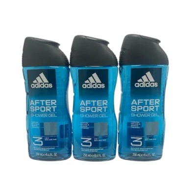 Abbildung von 3 x ADIDAS Men Duschgel &quot;AFTER SPORT&quot; 3in1 Körper, Hair &amp; Gesicht 250ml
