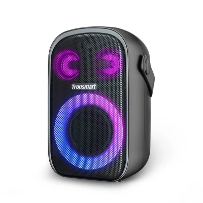 Abbildung von Tronsmart Halo 100 Bluetooth Lautsprecher, 60W Tragbarer Musikbox mit LED, IPX6 Wasserdicht, 18h Akk, Stereo Sound, Powerbank und App, Freisprechfunktion, Outdoor Lautsprecher für Partys