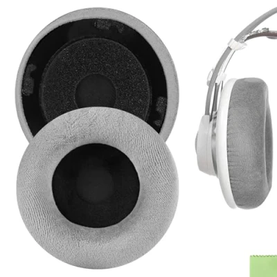 Abbildung von Geekria Replacement Ear Pads Compatible with AKG K701, K702, Q701, Q702, K601, K612, K712 Headphones Cushions, Headset Earpads, Cups Repair Parts (Grey Velour)