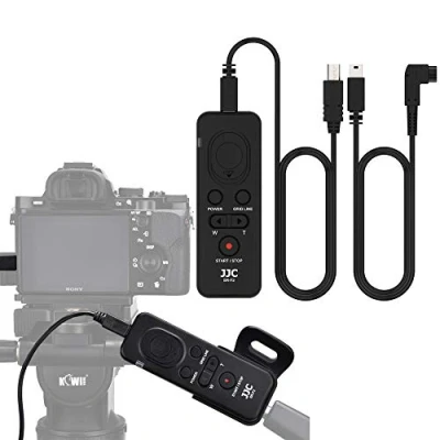 Abbildung von JJC 8 in 1 Video Fernauslöser Multi Terminal Kabel Fernbedienung für Sony FDR AX33 AX53 PJ410 CX405 CX900 &amp; a6600 a6100 a6500 a1 a7R V A7 IV A9 II RX100 VII Kamera Ersetzen RM VPR1