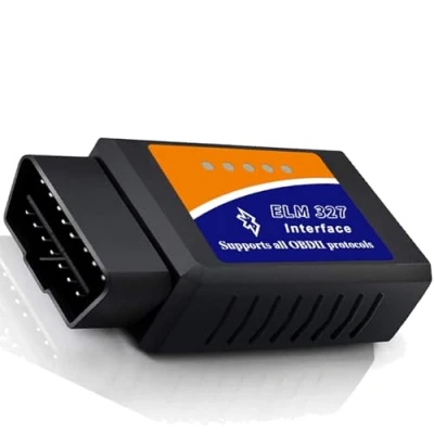 Abbildung von Lunpog OBD2 Bluetooth Adapter für Android Windows, Auto Diagnosegerät OBD Alle OBDII Protokoll Fahrzeuge Fahrzeug（1 Stück）