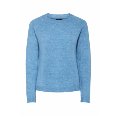 Abbildung von Pieces Pcjuliana Oneck NOOS BC Strickpullover, Damen, Größe: Small, Azure blue