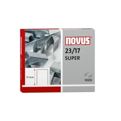 Abbildung von Novus Heftklammern 23/17 Super verzinkt VE=1000 Stück