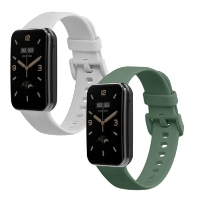 Abbildung von kwmobile 2X Sportarmband kompatibel mit Xiaomi Mi Band 7 Pro Armband Fitnesstracker Set aus TPU Silikon